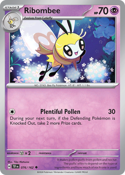 Ribombee, Temporal Forces #76, Pokémon TCG card