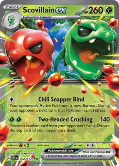 Scovillain ex, Temporal Forces #22, Pokémon TCG card