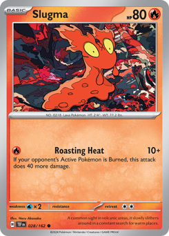 Slugma, Temporal Forces #28, Pokémon TCG card