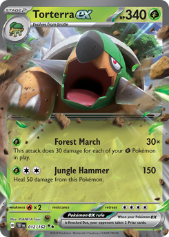 Torterra ex, Temporal Forces #12, Pokémon TCG card