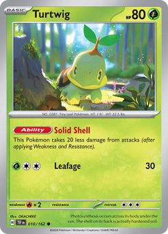 Turtwig, Temporal Forces #10, Pokémon TCG card