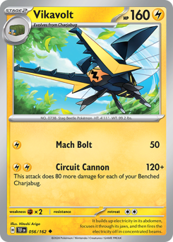 Vikavolt, Temporal Forces #56, Pokémon TCG card