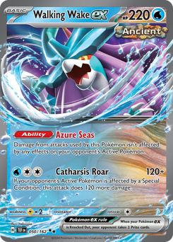 Walking Wake ex, Temporal Forces #50, Pokémon TCG card
