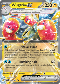 Wugtrio ex, Temporal Forces #60, Pokémon TCG card