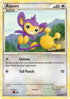 Aipom, Triumphant #55, Pokémon TCG card