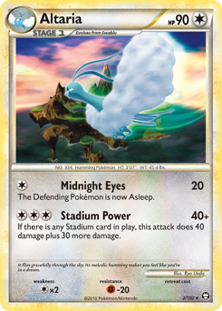 Altaria, Triumphant #2, Pokémon TCG card