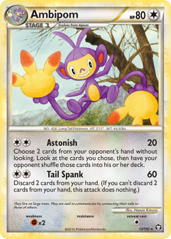 Ambipom, Triumphant #13, Pokémon TCG card