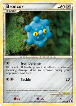 Bronzor, Triumphant #58, Pokémon TCG card