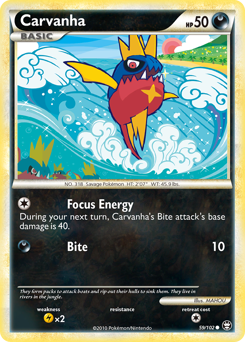 Carvanha, Triumphant #59, Pokémon TCG card