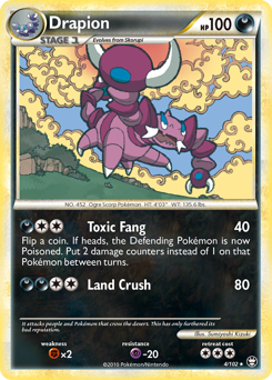 Drapion, Triumphant #4, Pokémon TCG card