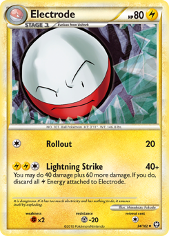 Electrode, Triumphant #34, Pokémon TCG card