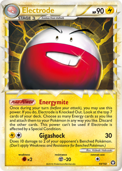 Electrode, Triumphant #93, Pokémon TCG card