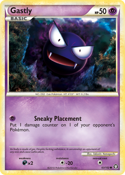 Gastly, Triumphant #63, Pokémon TCG card