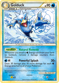 Golduck, Triumphant #22, Pokémon TCG card