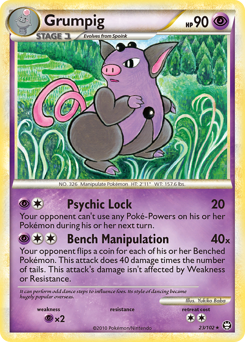 Grumpig, Triumphant #23, Pokémon TCG card