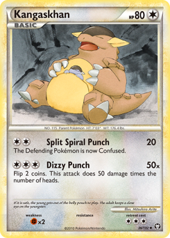 Kangaskhan, Triumphant #36, Pokémon TCG card