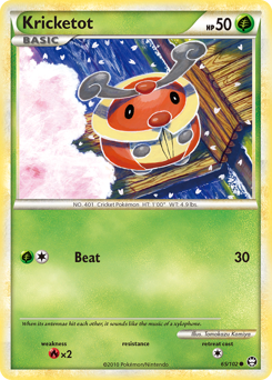 Kricketot, Triumphant #65, Pokémon TCG card