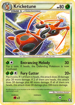 Kricketune, Triumphant #24, Pokémon TCG card