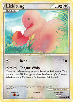 Lickitung, Triumphant #66, Pokémon TCG card