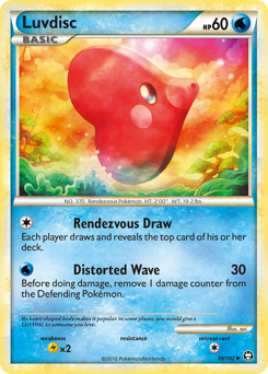 Luvdisc, Triumphant #39, Pokémon TCG card