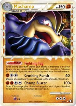 Machamp, Triumphant #95, Pokémon TCG card