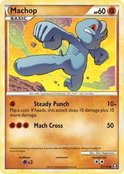 Machop, Triumphant #67, Pokémon TCG card