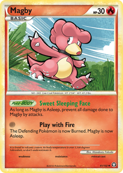 Magby, Triumphant #41, Pokémon TCG card
