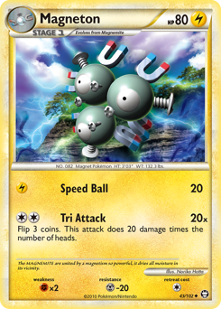 Magneton, Triumphant #43, Pokémon TCG card