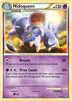 Nidoqueen, Triumphant #28, Pokémon TCG card