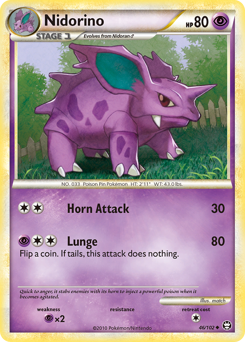 Nidorino, Triumphant #46, Pokémon TCG card