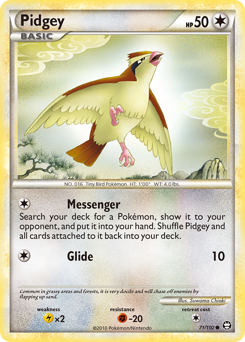 Pidgey, Triumphant #71, Pokémon TCG card
