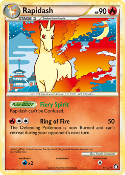 Rapidash, Triumphant #8, Pokémon TCG card