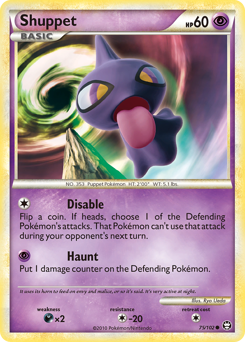 Shuppet, Triumphant #75, Pokémon TCG card