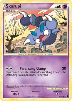 Skorupi, Triumphant #76, Pokémon TCG card