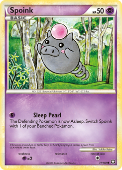 Spoink, Triumphant #77, Pokémon TCG card
