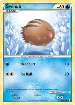 Swinub, Triumphant #79, Pokémon TCG card