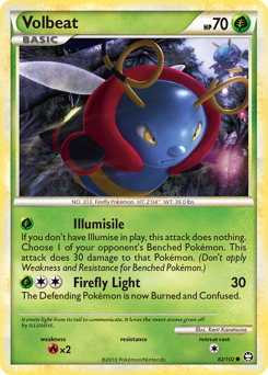 Volbeat, Triumphant #82, Pokémon TCG card