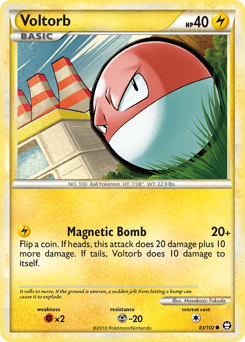 Voltorb, Triumphant #83, Pokémon TCG card