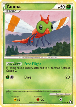 Yanma, Triumphant #84, Pokémon TCG card