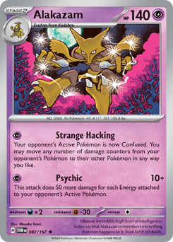 Alakazam, Twilight Masquerade #82, Pokémon TCG card