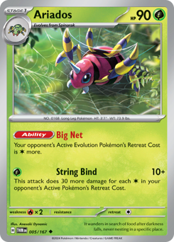 Ariados, Twilight Masquerade #5, Pokémon TCG card