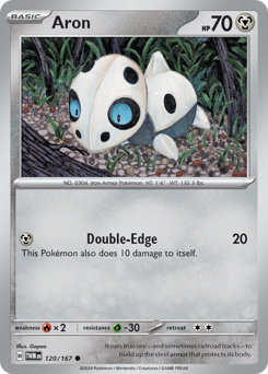 Aron, Twilight Masquerade #120, Pokémon TCG card