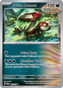 Brute Bonnet, Twilight Masquerade #118, Pokémon TCG card