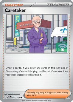 Caretaker, Twilight Masquerade #144, Pokémon TCG card