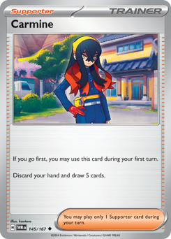 Carmine, Twilight Masquerade #145, Pokémon TCG card