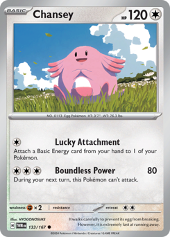 Chansey, Twilight Masquerade #133, Pokémon TCG card