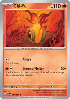 Chi-Yu, Twilight Masquerade #39, Pokémon TCG card