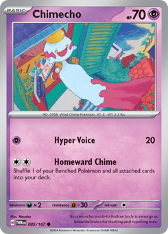 Chimecho, Twilight Masquerade #85, Pokémon TCG card