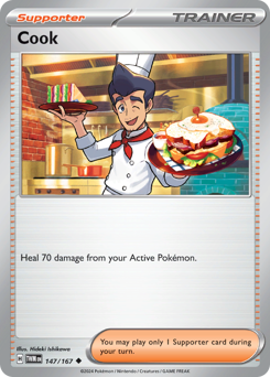 Cook, Twilight Masquerade #147, Pokémon TCG card