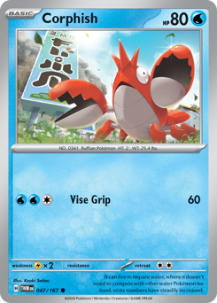 Corphish, Twilight Masquerade #47, Pokémon TCG card